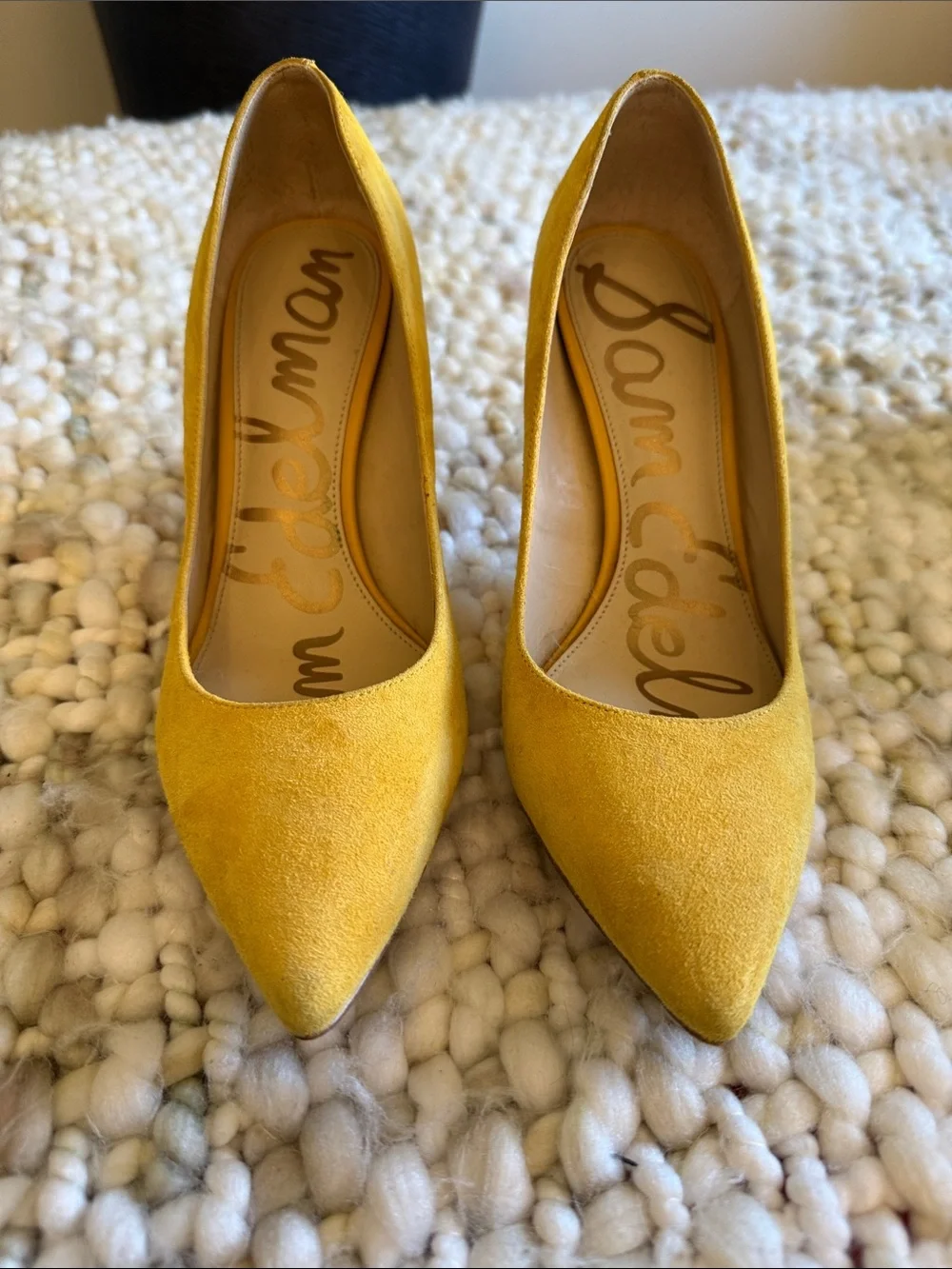 Sam Edelman Hazel, Yellow Suede heels